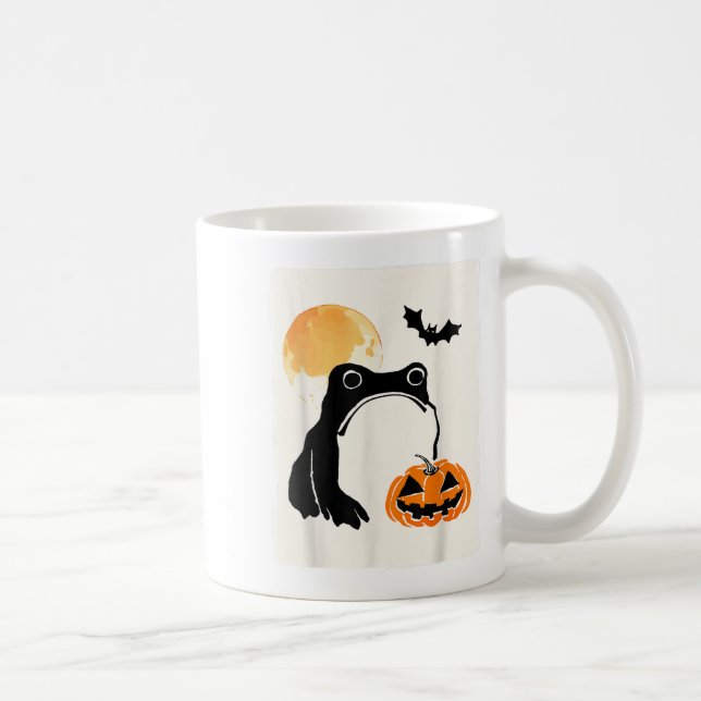 Mpy Frog Japanese Art Men Women Kids Funny Hallowe Kaffeetasse (Rechts)