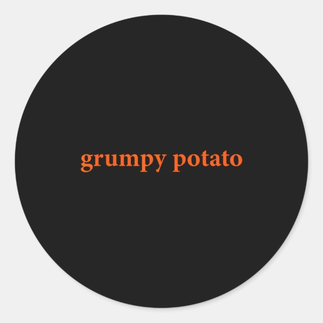 Mpy Tato Funny Thanksgiving Matching Couples Humor Runder Aufkleber (Vorderseite)