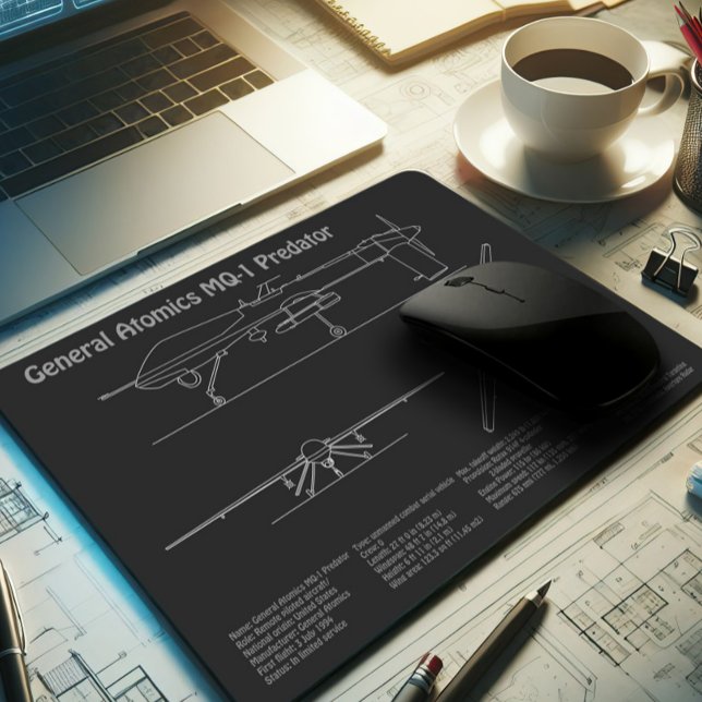 MQ-1 Predator UAV - Flugzeugkonzept für Paris PD Mousepad (Von Creator hochgeladen)