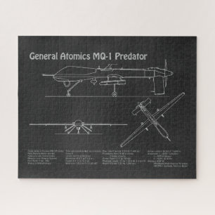 MQ-1 Predator UAV - Flugzeugkonzept für Paris PD Puzzle
