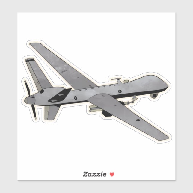 MQ-9-Sensenmann, UAV-Luftfahrzeug Aufkleber (Blatt)