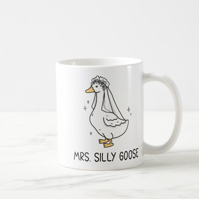 Mr Albern Goose und Mrs. Albern Goose Couple Match Kaffeetasse (Rechts)