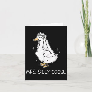 Mr Albern Goose und Mrs. Albern Goose Couple Match Karte