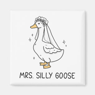 Mr Albern Goose und Mrs. Albern Goose Couple Match Magnet
