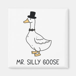 Mr Albern Goose und Mrs. Albern Goose Couple Match Magnet