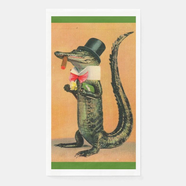 Mr. Alligator Guest Towels Serviette (Vorderseite)