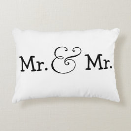 Mr. and Mr Two Groom Gay Wedding Gift Zierkissen