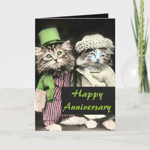 Mr. and Mrs. Cat Anniversary Card Karte