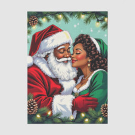 Mr and Mrs Claus Sweet Christmas Seidenpapier