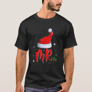 Mr-And-Mrs-Claus Weihnachtspaare Matching Pajama T-Shirt