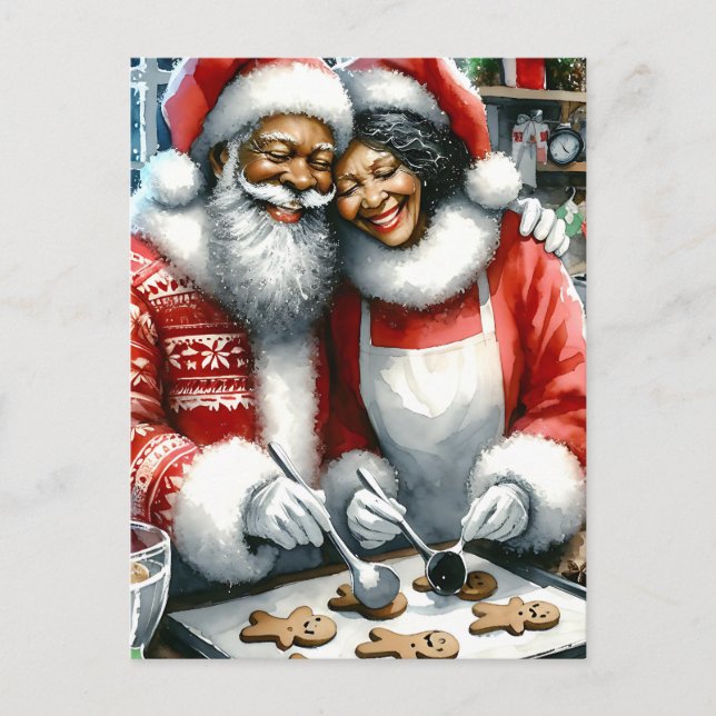 Mr. and Mrs. Clause Niedliche Weihnachten Personal (Vorderseite)