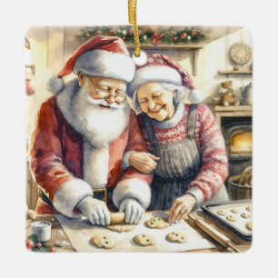 Mr. and Mrs. Clause Niedliche Weihnachten Personal Keramikornament