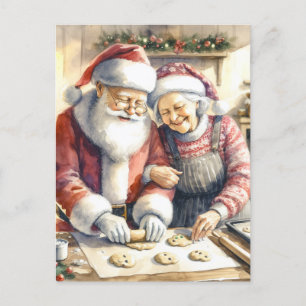 Mr. and Mrs. Clause Niedliche Weihnachten Personal Postkarte