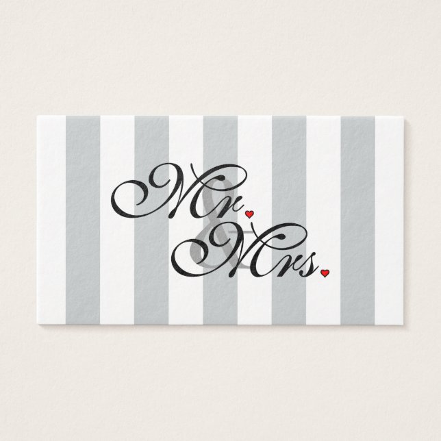Mr. and Mrs. Click to Customize Color Stripes (Vorderseite)