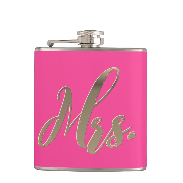 Mr. and Mrs Flask Set Angesagt Wedding Flask Set Flachmann (Vorderseite)
