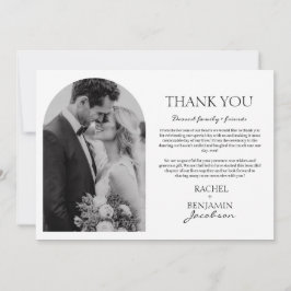 Mr. and Mrs. Foto Wedding Danke Foil Card