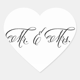Mr. and Mrs. Herz-Aufkleber