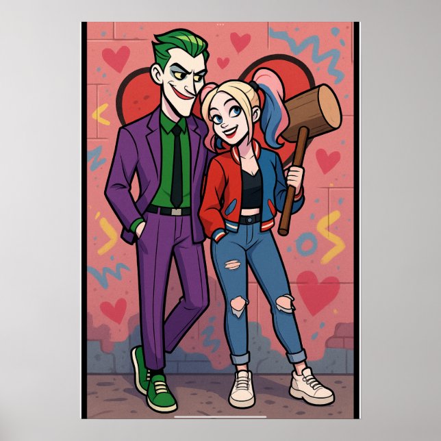 Mr and Mrs Joker Poster (Vorne)