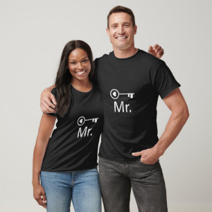 Mr. and Mrs. - Lock and Key T-Shirt