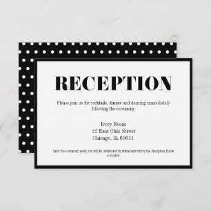 Mr. and Mrs Modern Bold Wedding Reception Card Einladung