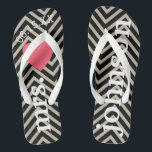 Mr. and Mrs. Personalisiert Honeymoon with Heart Flip Flops<br><div class="desc">Ein perfektes Design für eine Hochzeit am Strand oder für die Hochzeitsreise. Ändern Sie die Frau zu Herrn,  um ein Koordinierungspaar zu machen.</div>