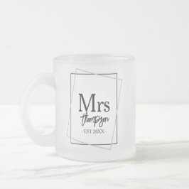 Mr. and Mrs Personalisiert Wedding Gift For Couple Mattglastasse