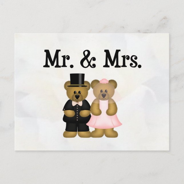 Mr and Mrs Postkarte (Vorderseite)