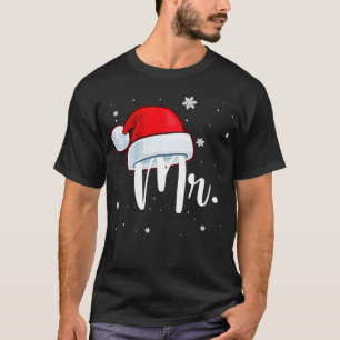 Mr and Mrs Santa Claus Pajamas Matching Couples Ch T-Shirt
