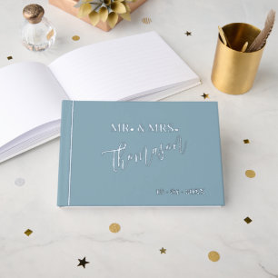 Mr. and Mrs Wedding Day Date Gold Gästebuch