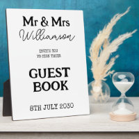 Mr. And Mrs. Wedding Guest Book Sign