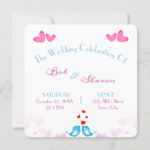 Mr. And Mrs Wedding Reception Invitations Card