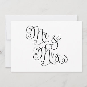 Mr. And Mrs. Wedding Sign