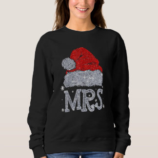 Mr. and Mrs. Weihnachtsmannmütze Christmas Paares Sweatshirt