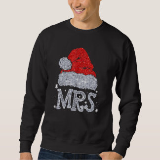 Mr. and Mrs. Weihnachtsmannmütze Christmas Paares Sweatshirt