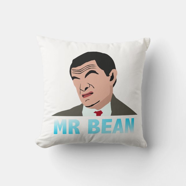 Mr Bean Illustration Kissen (Vorderseite)