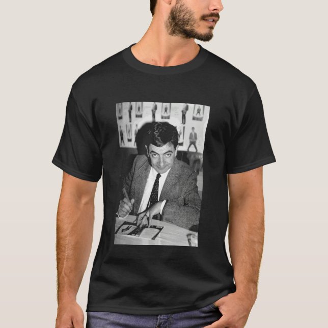 Mr Bean Rowan Atkinson Signierstunde 1 T-Shirt (Vorderseite)