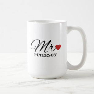 MR Benutzerdefinierte Paar-Tasse Hochzeitstasse Ju Kaffeetasse