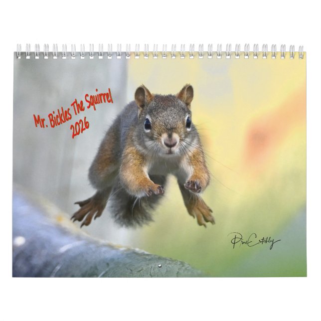 Mr. Bickles The Squirrel - medium calendar two pag Kalender (Titelbild)