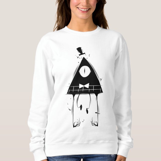 Mr Black Bill Cipher Sweatshirt (Vorderseite)