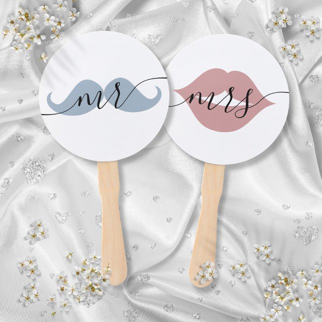 Mr. Bride or Groom Wedding Game Hand Fan Fächer (Mr Mrs Bride or Groom Wedding Game Hand Fan)