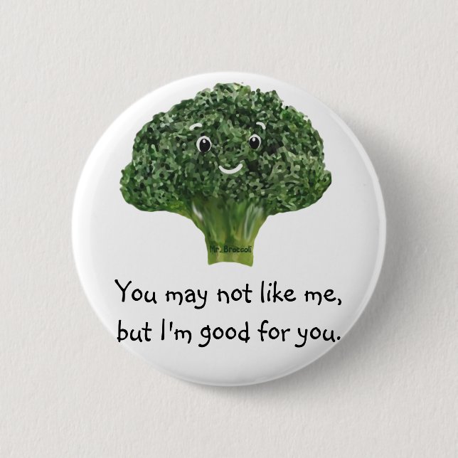 Mr.Broccoli Button (Vorderseite)