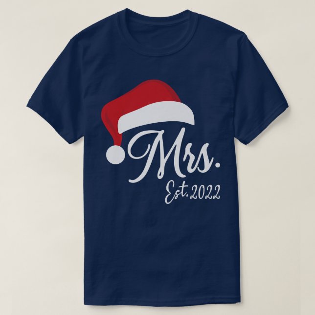 Mr Claus & Mrs Claus Est T-Shirt (Design vorne)