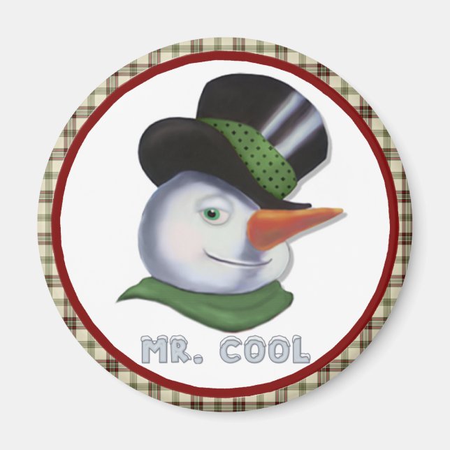 Mr. Cool - Snowman Magnet (Vorne)