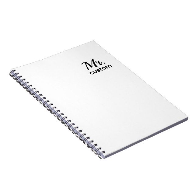Mr. Custom Notebook – Spiral Photo Notebook Notizblock (Rechte Seite)