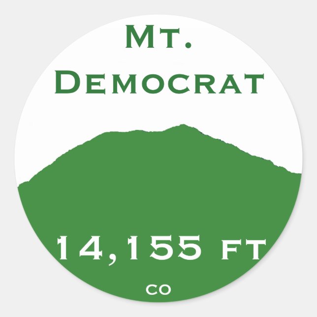 Mr. Democrat Sticker (Vorderseite)