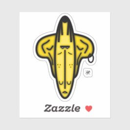 Mr. Ears - Cartoon steht auf Sticker v2