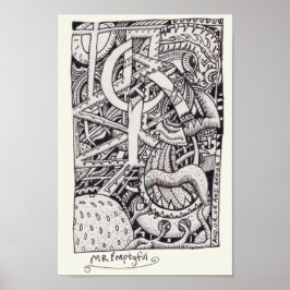 Mr. Emptyful, Tinte Zeichnend Poster