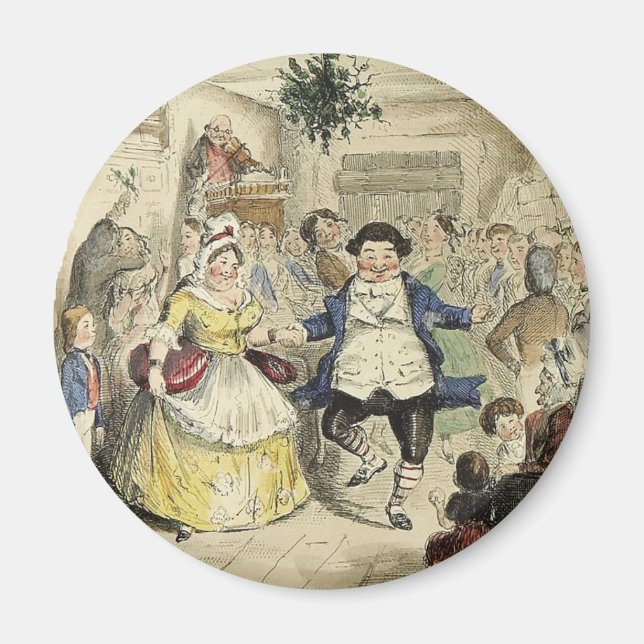 Mr. Fezziwig's Ball, A Christmas Carol Magnet (Vorne)