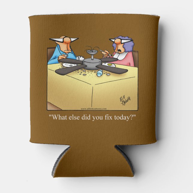 "Mr. Fixit" Spaß kann Geschenke kälter machen Dosenkühler (Vorderseite)