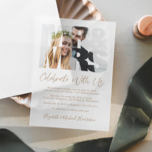 Mr Foto Gold Script Wedding Reception